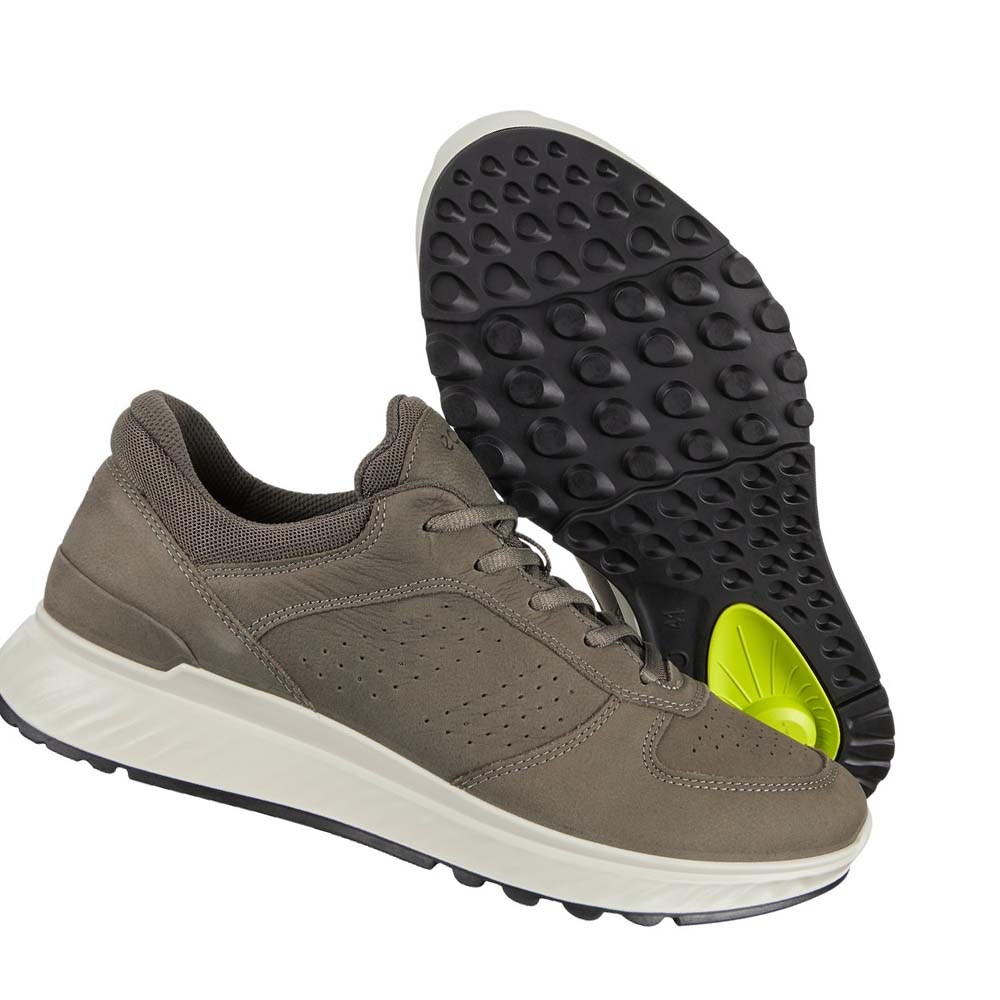 Men's Ecco Exostride Sneakers Olive | Canada 616XYU